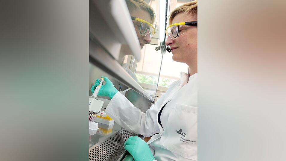 Blick ins Labor. Blick ins Labor.