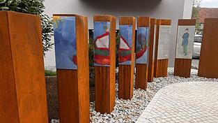 Der Blick auf den Stelengang. Der Blick auf den Stelengang.