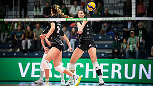 Für Annie Hatch (rechts) und ihre Vilsbiburger Kolleginnen reichte es beim Europapokalteilnehmer in Münster nur um Haaresbreite nicht zum Punktgewinn. Für Annie Hatch (rechts) und ihre Vilsbiburger Kolleginnen reichte es beim Europapokalteilnehmer in Münster nur um Haaresbreite nicht zum Punktgewinn.