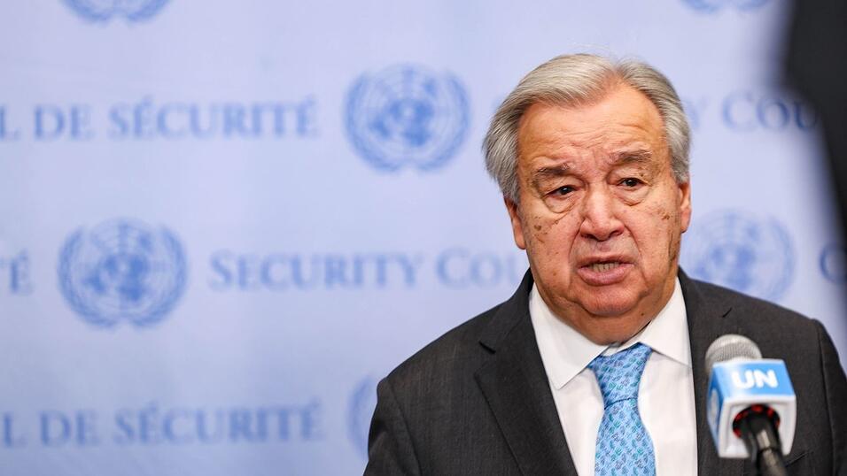 UN-Generalsekret&auml;r Guterres fordert von Israel, den Lizenzentzug f&uuml;r Dutzende internationale Hilfsorganisationen r&uuml;ckg&auml;ngig zu machen. (Archivbild)