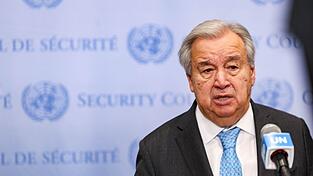 UN-Generalsekret&auml;r Guterres fordert von Israel, den Lizenzentzug f&uuml;r Dutzende internationale Hilfsorganisationen r&uuml;ckg&auml;ngig zu machen. (Archivbild)