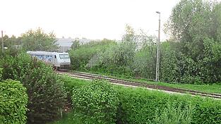 Der Lokführer fuhr mit der E-Lok in einen nicht elektrifizierten Streckenbereich ein. Dabei riss der Stromabnehmer der Lok ab.