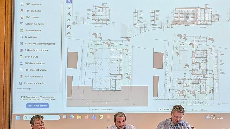 Keine Debatte gab es &uuml;ber die Pl&auml;ne f&uuml;r ein Mehrfamilienhaus im Bereich &bdquo;Zum Alten Hofgarten&ldquo; in der Oberen Stadt.