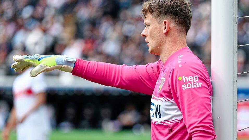 Alexander N&uuml;bel in Aktion f&uuml;r den VfB Stuttgart am letzten Spieltag in Frankfurt.