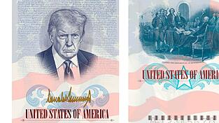 Das Abbild des US-Pr&auml;sidenten wird bald auf der Innenseite einer Sonderausgabe amerikanischer Reisep&auml;sse zu sehen sein.