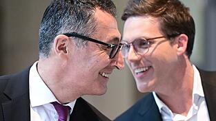 Die Stimmung zwischen Cem &Ouml;zdemir und Manuel Hagel hat sich seit dem Wahlabend deutlich gebessert.