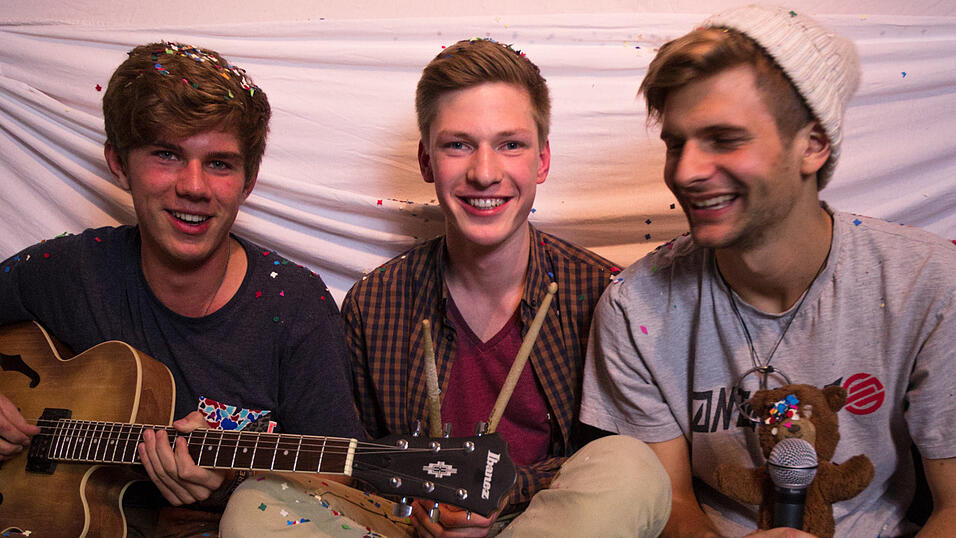 Haben vor Kurzem ihre erste Platte ver&ouml;ffentlicht(von links): Basti, Paul und Julius. (Foto: privat)