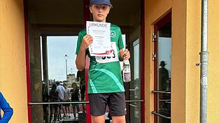 Moritz Dollinger freute sich &uuml;ber den niederbayerischen Meistertitel in Landshut.