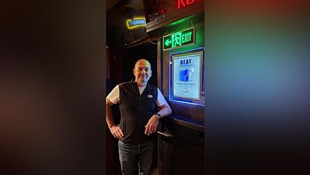 Werner Breu im „Beatschuppen“ Werner Breu im „Beatschuppen“