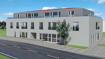 Wohnungen, Friseur und Arztpraxis: So soll das Geb&auml;ude aussehen.