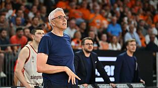 Coach Gordon Herbert sah den ersten Sieg des FC Bayern München in dieser Euroleague-Saison.