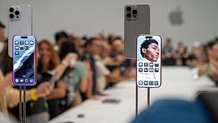 Trotz eines R&uuml;ckgangs im iPhone-Gesch&auml;ft verbuchte Apple einen Rekordumsatz. (Archivbild)