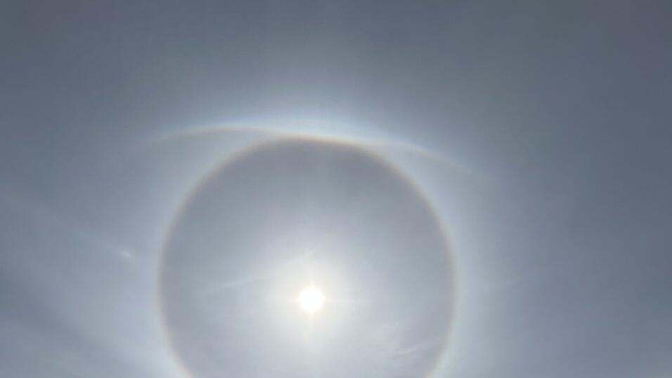 Lichthof beim Skifahrenin Waidring.&nbsp;