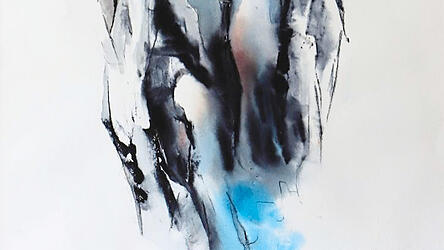 Figurengruppe, Aquarell/Papier.