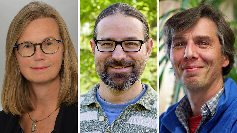 Unsere Experten zum Thema Biodiversität (von links): Dr. Stephanie Thomas, Dr. Christoph Heibl und Prof. Dr. Andreas Jürgens.