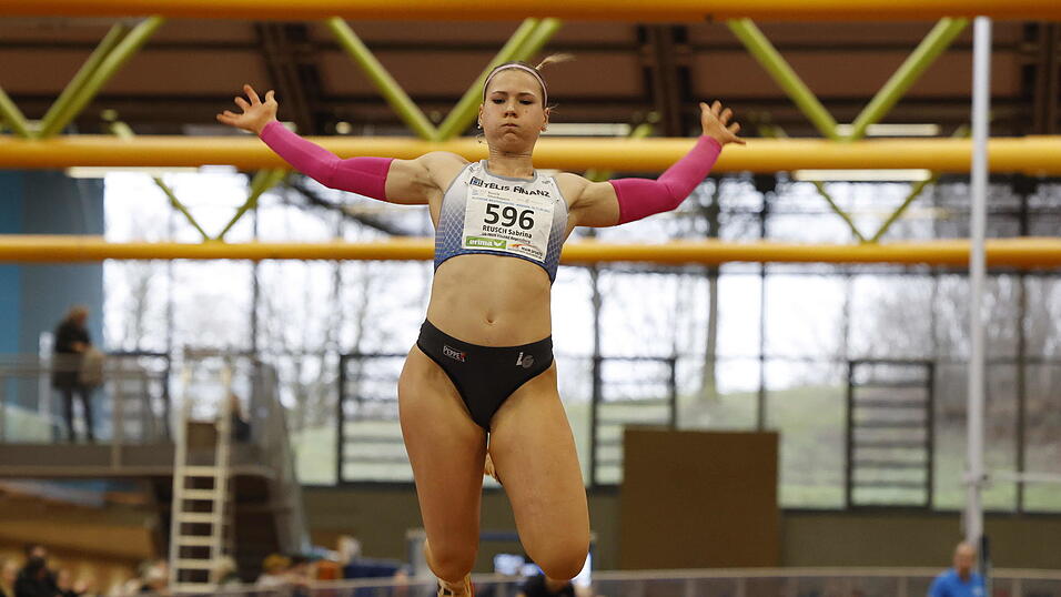 Zweite im Weitsprung sowie &uuml;ber 60 Meter: Die Regensburgerin Sabrina Reusch.