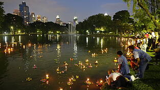Loy Krathong in Thailand.