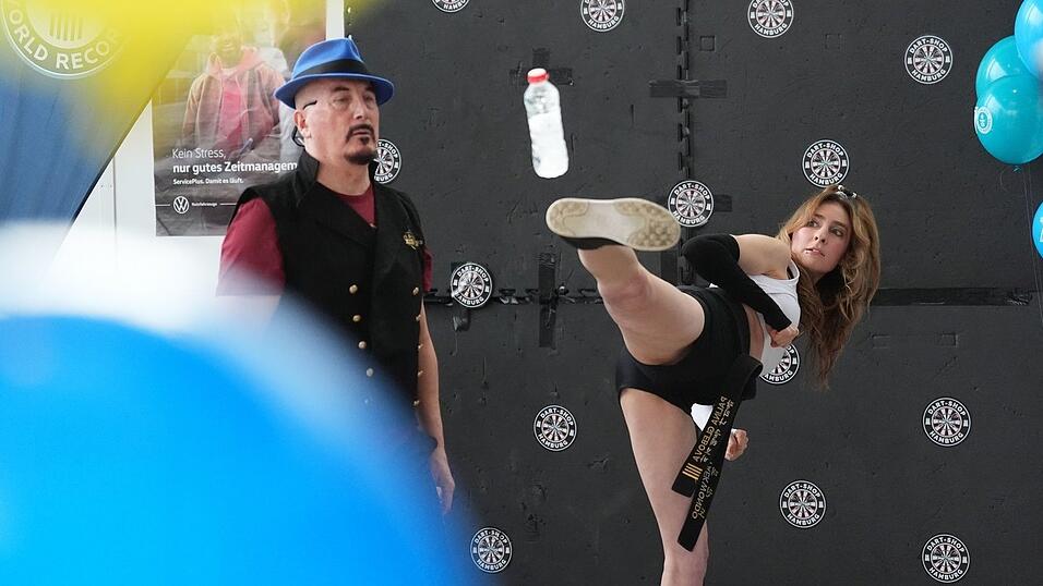 Palina Glebova stellte gleich drei Rekorde auf.