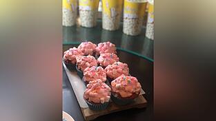 So sehen die fertigen Cupcakes am Ende aus.