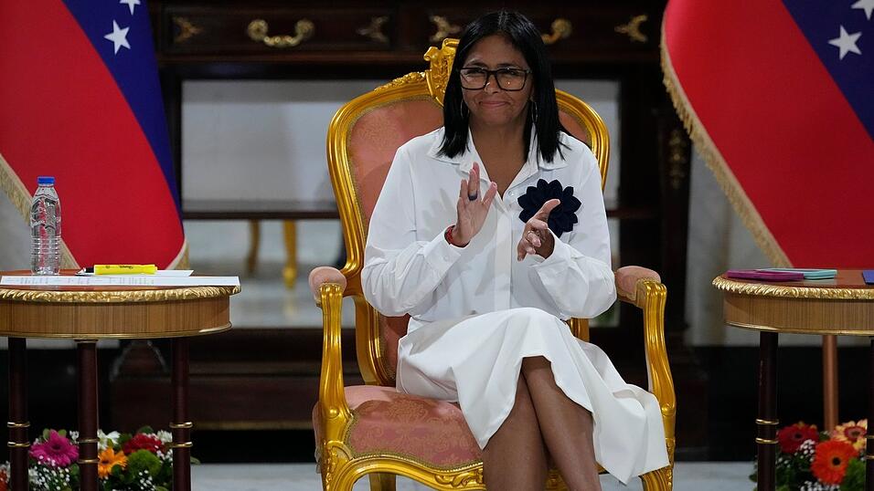 Die Rede der amtierenden Präsidentin von Venezuela, Delcy Rodriguez, vor der UN-Generaldebatte wird für Donnerstag erwartet. (Archivbild) Die Rede der amtierenden Präsidentin von Venezuela, Delcy Rodriguez, vor der UN-Generaldebatte wird für Donnerstag erwartet. (Archivbild)