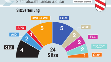 Neun Listen geh&ouml;ren k&uuml;nftig dem Stadtrat Landau an.
