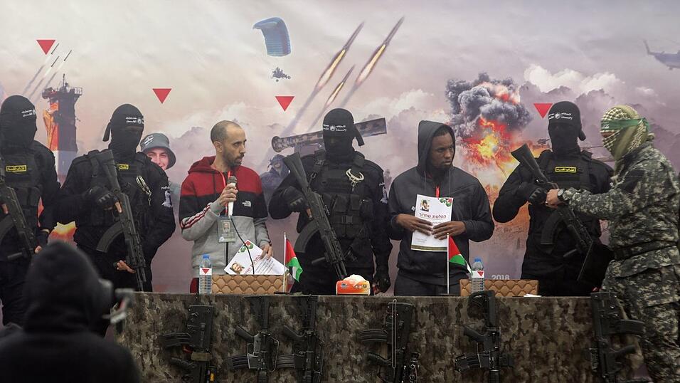 Freilassung von Geiseln in Rafah. Freilassung von Geiseln in Rafah.