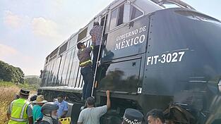Der Zug verbindet den Pazifik mit dem Golf von Mexiko. Der Zug verbindet den Pazifik mit dem Golf von Mexiko.