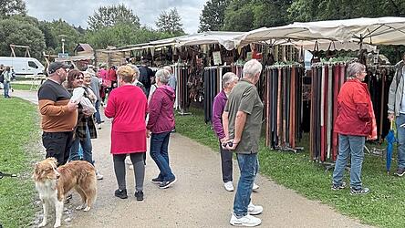 Verschiedenste Warenangebote warteten auf die Besucher bei den 38 Ständen.