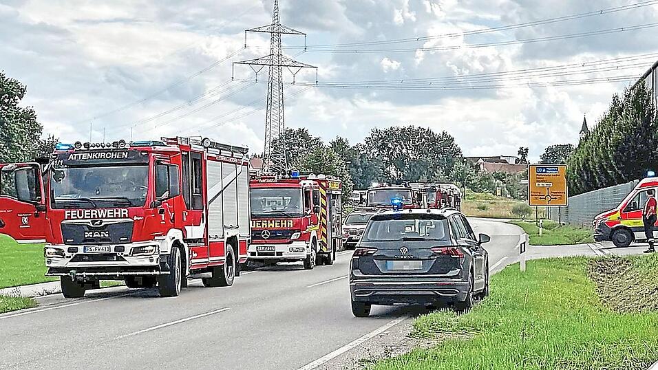 Binnen weniger Minuten waren die Feuerwehren aus der Region vor Ort.