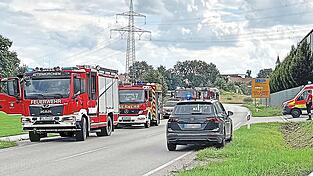 Binnen weniger Minuten waren die Feuerwehren aus der Region vor Ort.