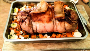 Und so sieht er aus, der 'perfekte Schweinerollbraten'.