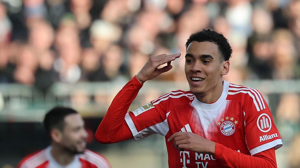 Bayern-Torschütze Jamal Musiala. Bayern-Torschütze Jamal Musiala.