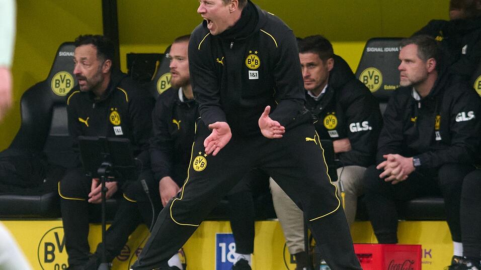 BVB-Interimscoach Tullberg coachte leidenschaftlich.