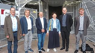 Michael Schmidt (von links), Rupert Utz, Paul Höschl, Maria Baumann, Daniel Stark, Peter Stimmler.