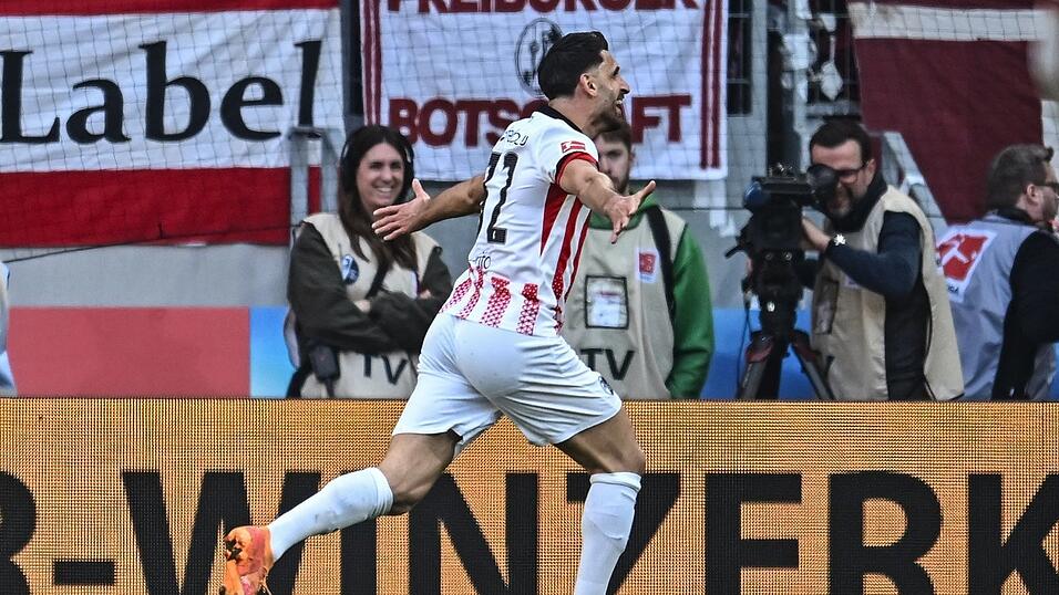 Vincenzo Grifo erzielte sein 105. Pflichtspieltor f&uuml;r Freiburg.