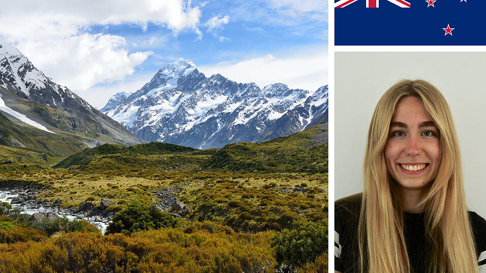 Die Studentin wäre gerne länger in Neuseeland geblieben. Die Studentin wäre gerne länger in Neuseeland geblieben.