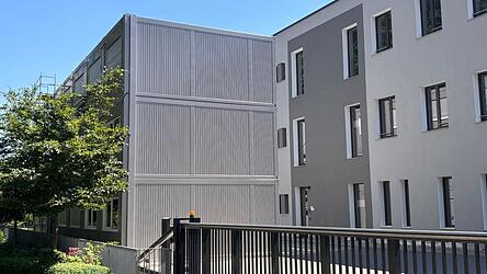 Die B&uuml;ros reichen nicht mehr, es braucht Container als Provisorium neben der R&auml;dlinger-Hauptverwaltung.