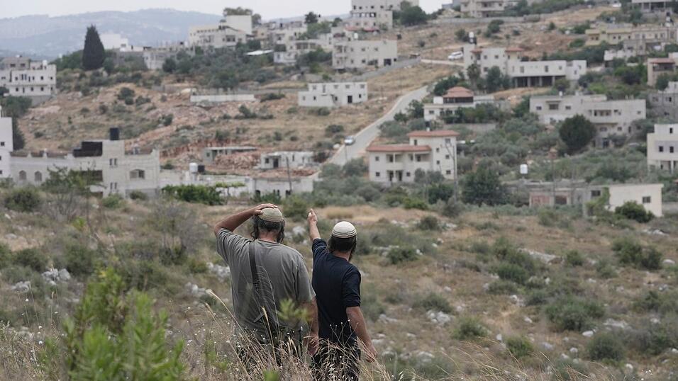 Israelische Siedler im Westjordanland. (Archivbild)