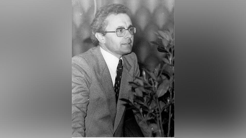 Ingo Wei&szlig; 1978 als junger Landrat