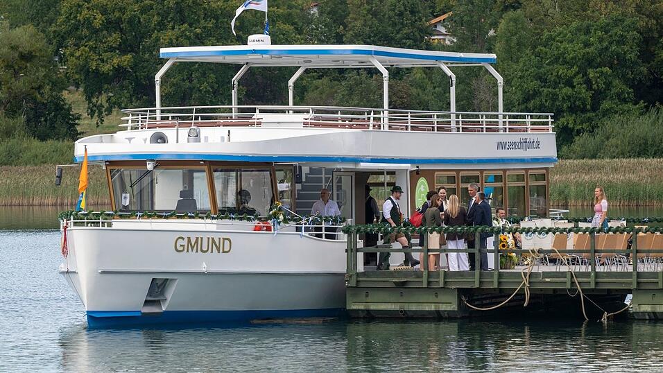 Charlotte Knobloch taufte das Schiff auf den Namen «Gmund». Charlotte Knobloch taufte das Schiff auf den Namen «Gmund».