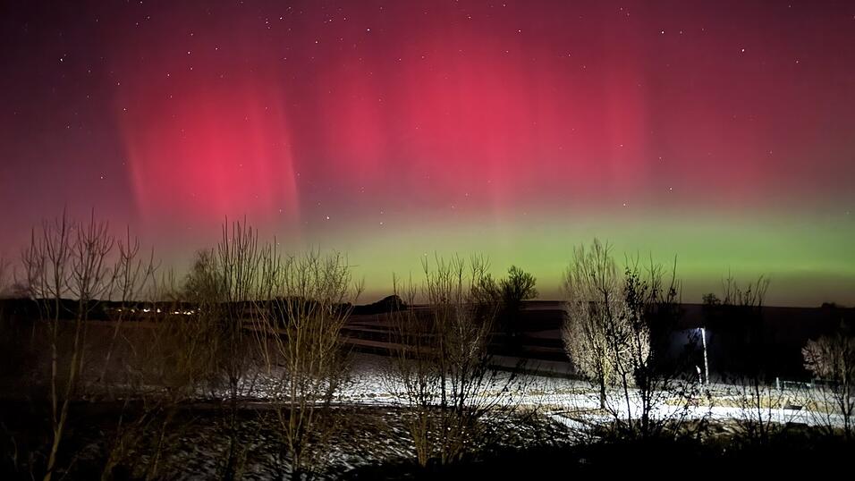 Im Landkreis Straubing-Bogen war das Naturspektakel auch sichtbar.