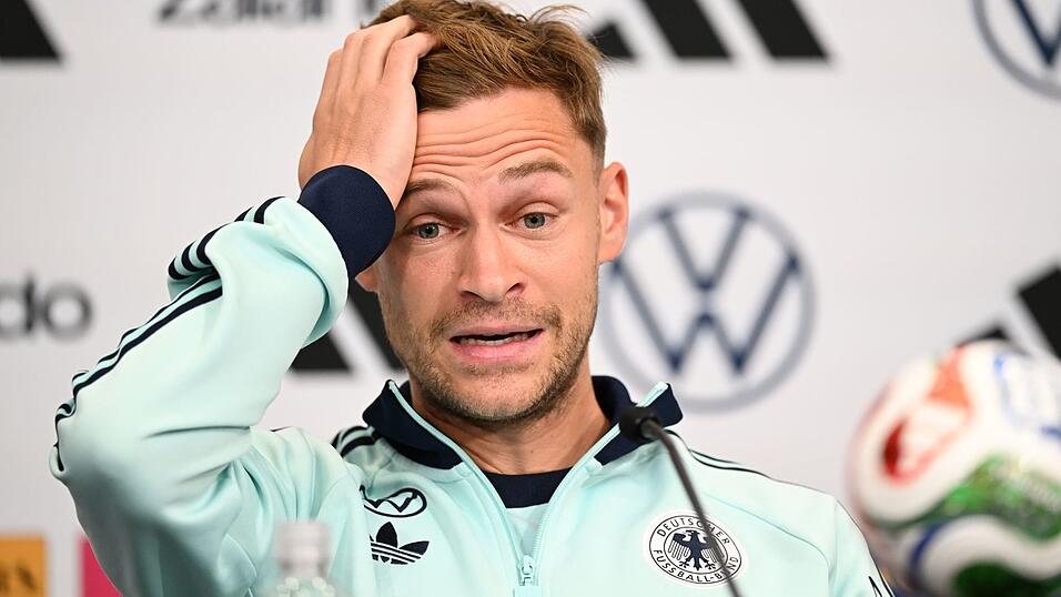 Joshua Kimmich erzählt im DFB-Camp vom Telefonat mit Bundeskanzler Merz. Joshua Kimmich erzählt im DFB-Camp vom Telefonat mit Bundeskanzler Merz.