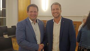 Thomas Lorenz (l.) und Matthias Kohlmayer - wer wird der zuk&uuml;nftige Steuermann der Stadt Landau?&nbsp;