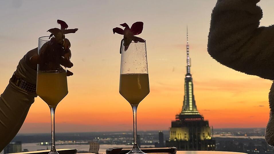 Drinks zum Sonnenuntergang.