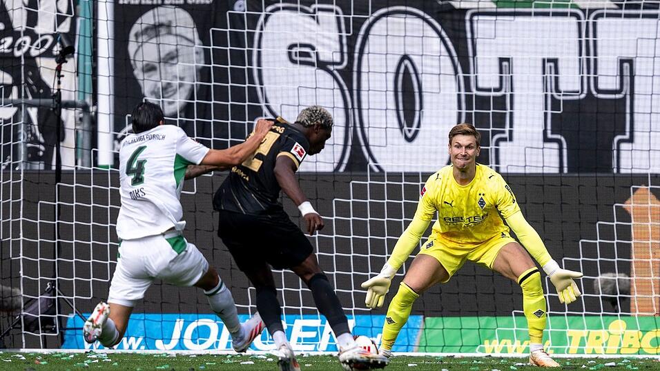 David Mokwa mit dem zwischenzeitlichen Treffer zum 1:1. David Mokwa mit dem zwischenzeitlichen Treffer zum 1:1.