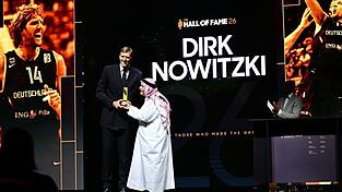 Dirk Nowitzki geh&ouml;rt nun zur Hall of Fame des Basketball-Weltverbandes.