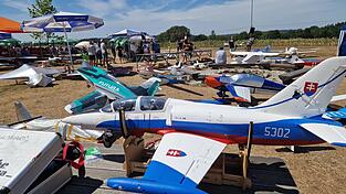 Reger Betrieb herrschte beim Modellflugtag.