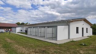 Das neue Quarantänegebäude direkt neben dem Tierheim an der Kagerser Hauptstraße. Das neue Quarantänegebäude direkt neben dem Tierheim an der Kagerser Hauptstraße.