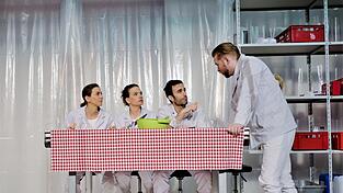 Dynamisches Spiel voller Verve (von links): Elisabeth Nelhiebel, Julia Ribbeck, Markus Krenek und Martin Puhl Dynamisches Spiel voller Verve (von links): Elisabeth Nelhiebel, Julia Ribbeck, Markus Krenek und Martin Puhl