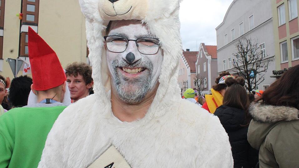 Beste Stimmung herrschte beim Rosenmontagszug in Geisenhausen.